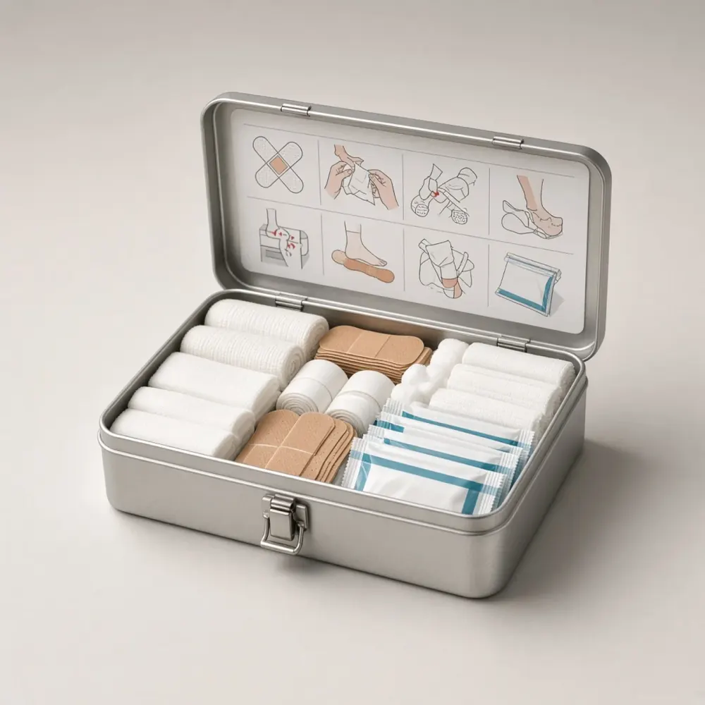 Firstaid Compact Kit, professional product photograph