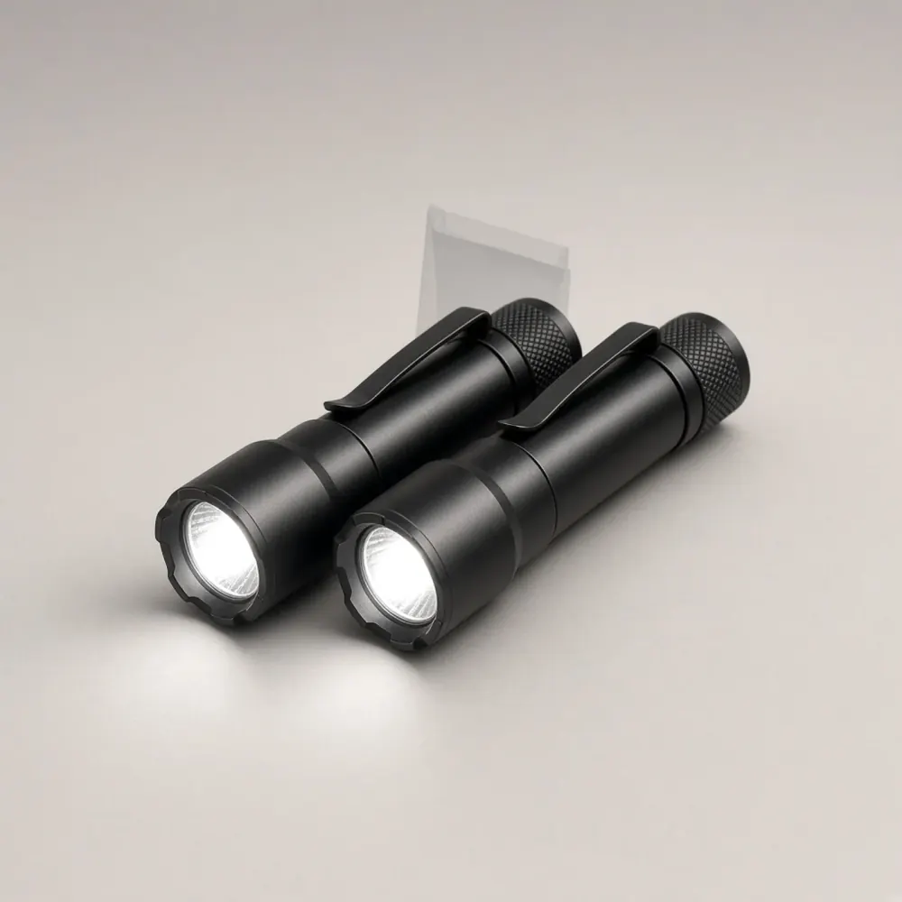 Flashlight Pocket Twin, professional product photograph