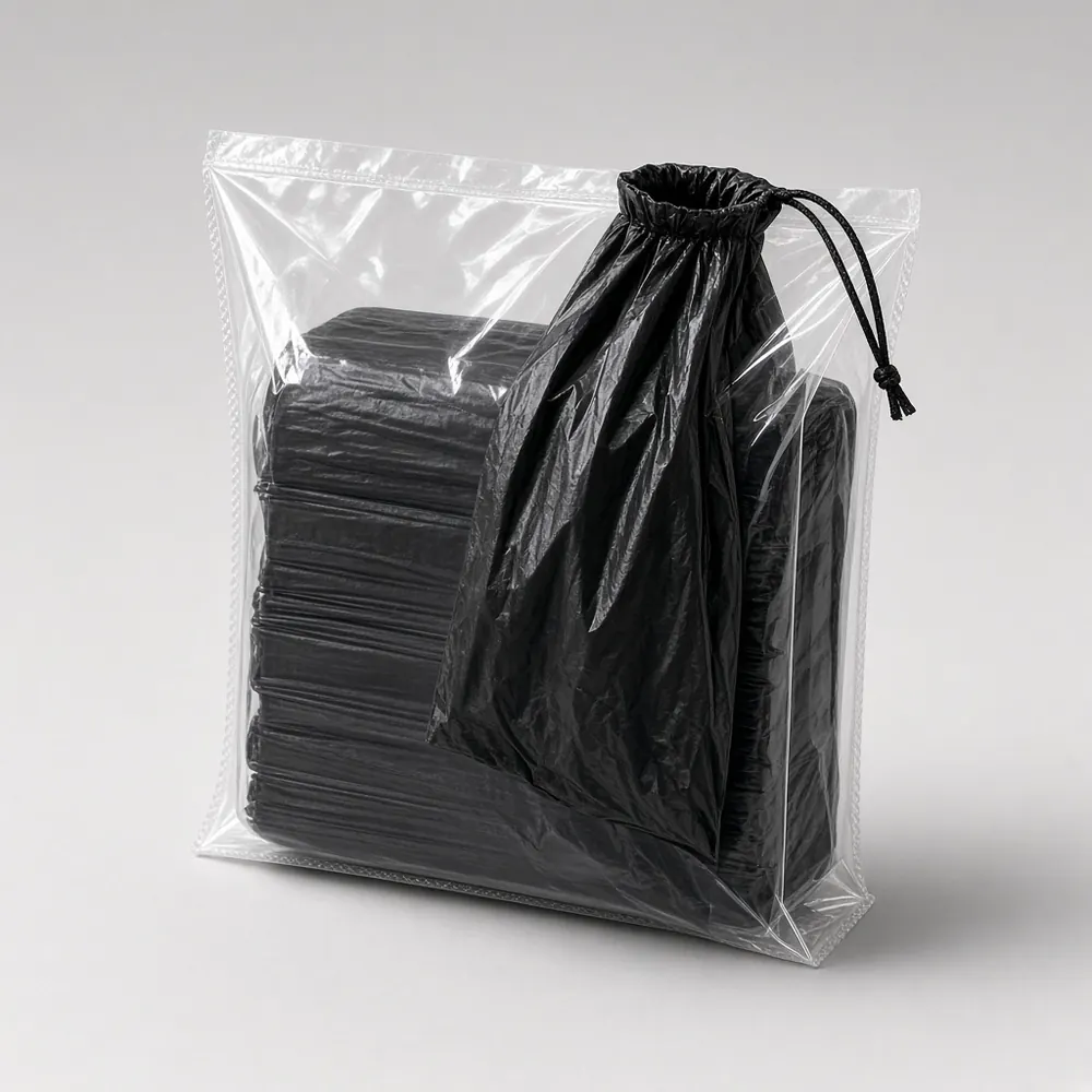 Trashbag Drawstring Kitchen, professional product photograph