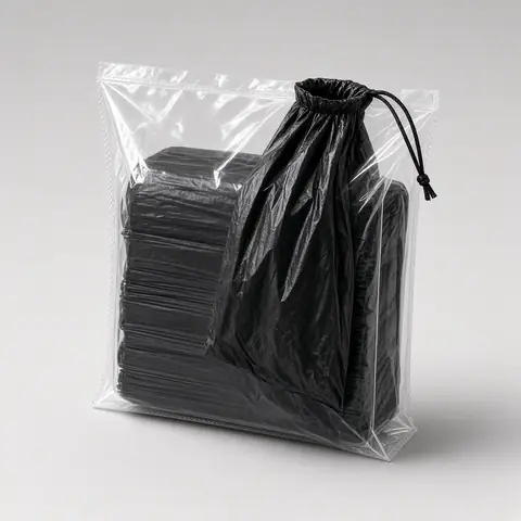 Trashbag Drawstring Kitchen, professional product photograph