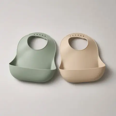 Bibcatch Silicone Bibs, professional product photograph