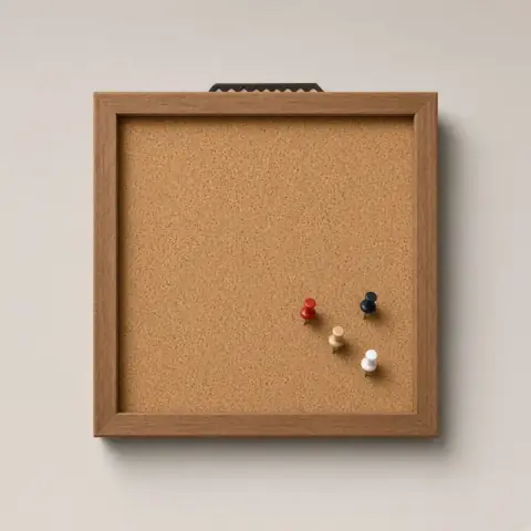Pinboard Cork Square, professional product photograph